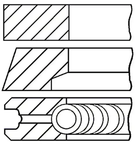 комплект сегменти GOETZE ENGINE 08-529306-00