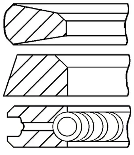 комплект сегменти GOETZE ENGINE 08-784811-00