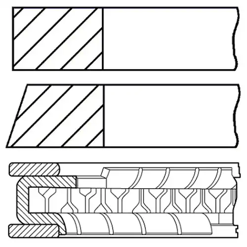 комплект сегменти GOETZE ENGINE 08-960500-00