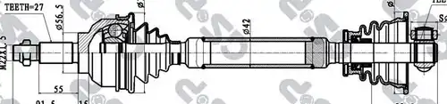 полуоска GSP 250269