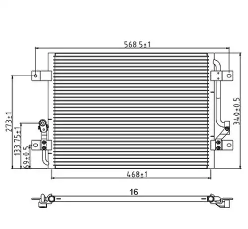 кондензатор, климатизация HART 605 723