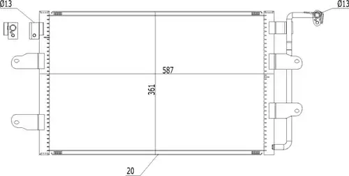 кондензатор, климатизация HART 621 530