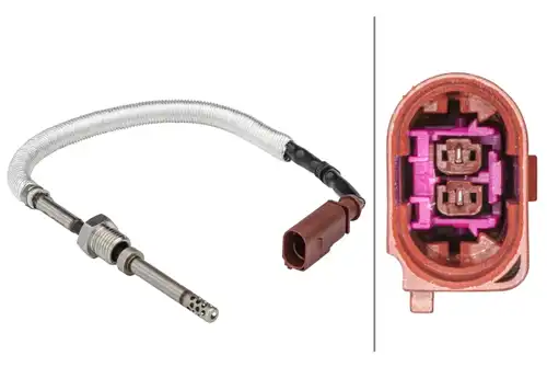 датчик, температура на изгорелите газове HELLA 6PT 358 181-531