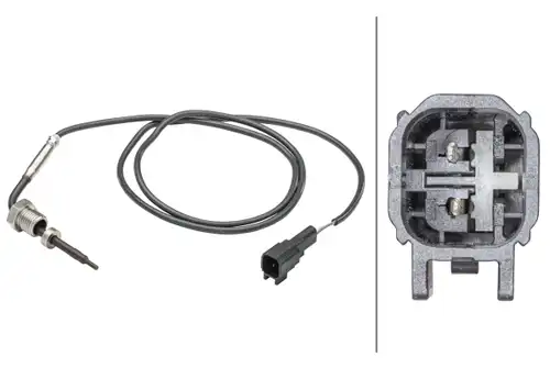 датчик, температура на изгорелите газове HELLA 6PT 358 181-751