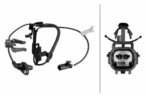 датчик, обороти на колелото HELLA 6PU 358 219-121