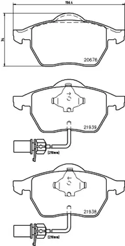 накладки HELLA 8DB 355 008-411