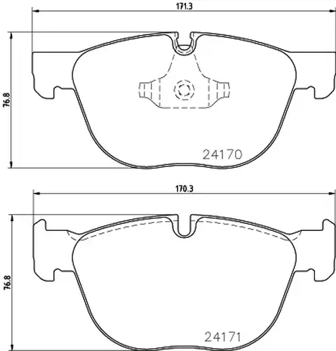 накладки HELLA 8DB 355 012-541