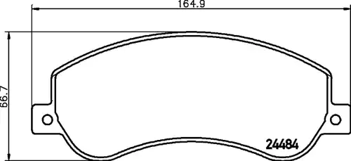 накладки HELLA 8DB 355 012-761