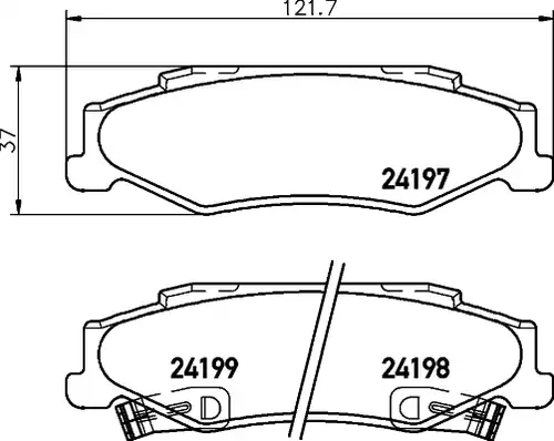 накладки HELLA 8DB 355 013-191