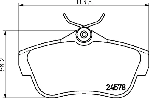 накладки HELLA 8DB 355 013-421