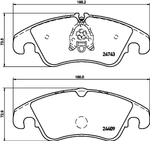 накладки HELLA 8DB 355 013-751