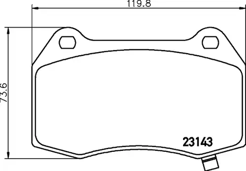 накладки HELLA 8DB 355 014-461