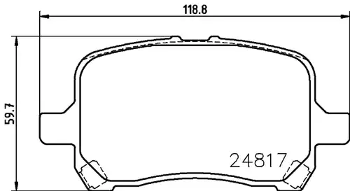 накладки HELLA 8DB 355 014-691