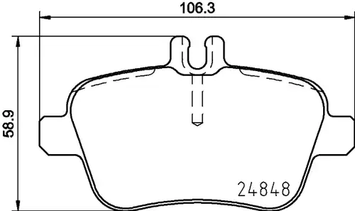 накладки HELLA 8DB 355 019-641