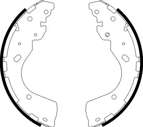 комплект спирачна челюст HELLA 8DB 355 022-241