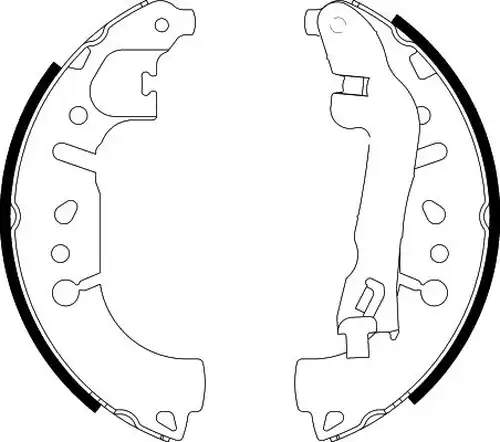 комплект спирачна челюст HELLA 8DB 355 022-271