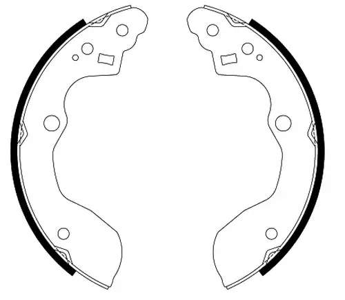 комплект спирачна челюст HELLA 8DB 355 022-581