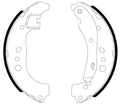 комплект спирачна челюст HELLA 8DB 355 022-911