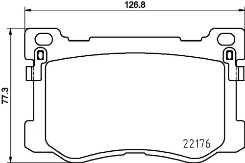 накладки HELLA 8DB 355 025-271