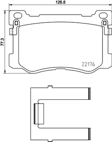 накладки HELLA 8DB 355 030-501