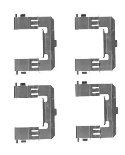 комплект принадлежности, дискови накладки HELLA 8DZ 355 204-571