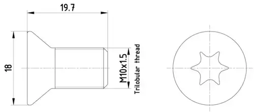 винт, спирачен диск HELLA 8DZ 355 209-111