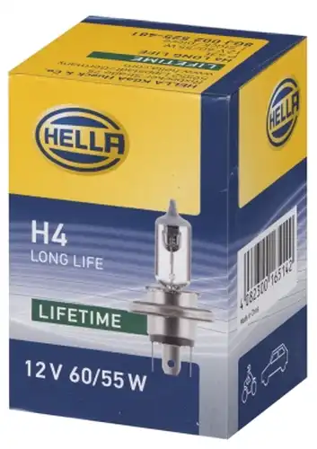 крушка с нагреваема жичка, фар за дълги светлини HELLA 8GJ 002 525-481