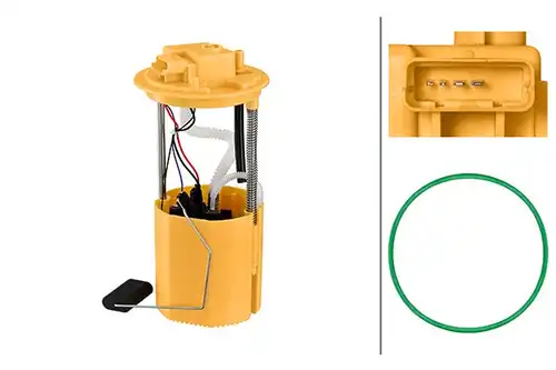 горивопроводен елемент (горивна помпа+сонда) HELLA 8TF 358 305-181