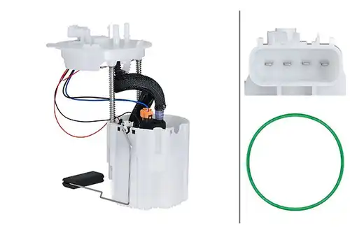 горивопроводен елемент (горивна помпа+сонда) HELLA 8TF 358 305-221