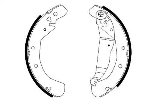 комплект спирачна челюст HELLA PAGID 8DB 355 001-631