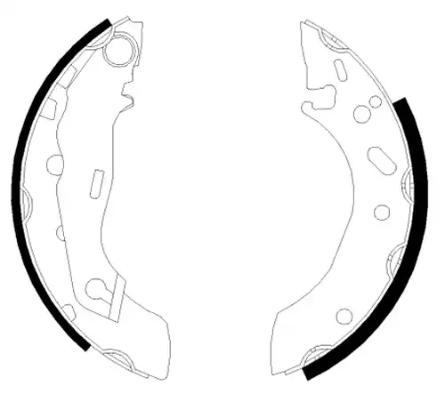 комплект спирачна челюст HELLA PAGID 8DB 355 001-731