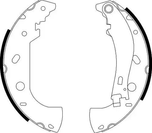 комплект спирачна челюст HELLA PAGID 8DB 355 001-841