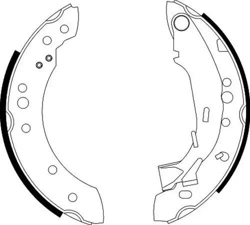 комплект спирачна челюст HELLA PAGID 8DB 355 002-601