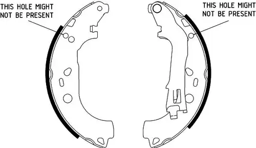 комплект спирачна челюст HELLA PAGID 8DB 355 002-781