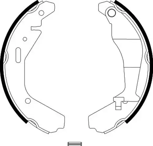 комплект спирачна челюст HELLA PAGID 8DB 355 002-951