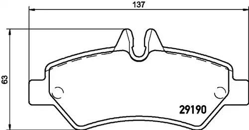 накладки HELLA PAGID 8DB 355 005-351