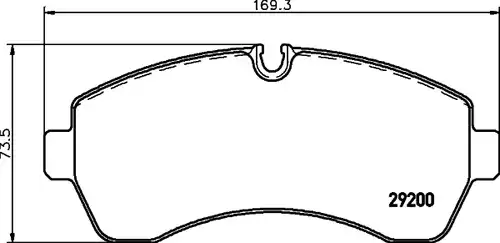 накладки HELLA PAGID 8DB 355 005-531