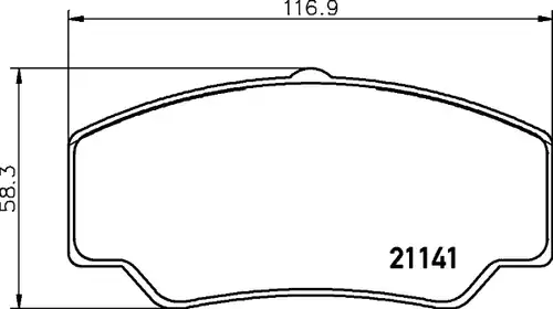 накладки HELLA PAGID 8DB 355 006-151