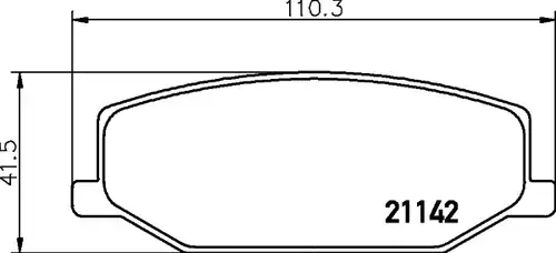 накладки HELLA PAGID 8DB 355 006-161