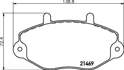 накладки HELLA PAGID 8DB 355 006-401