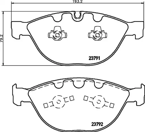 накладки HELLA PAGID 8DB 355 006-551