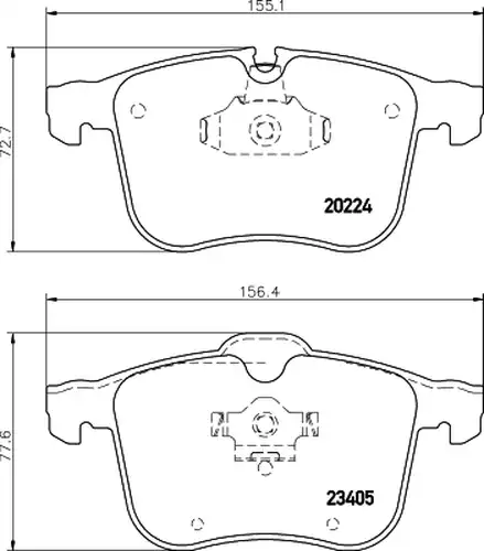 накладки HELLA PAGID 8DB 355 006-561