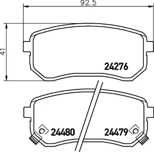 накладки HELLA PAGID 8DB 355 006-581