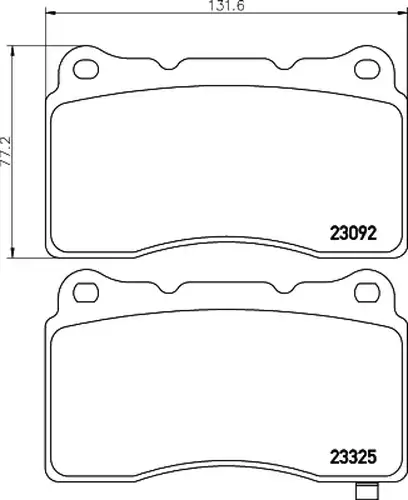 накладки HELLA PAGID 8DB 355 006-601