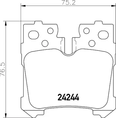 накладки HELLA PAGID 8DB 355 006-651