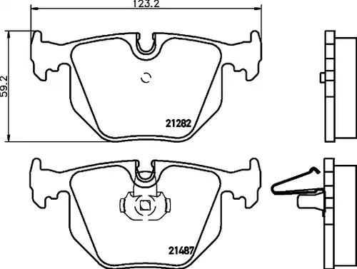 накладки HELLA PAGID 8DB 355 006-691