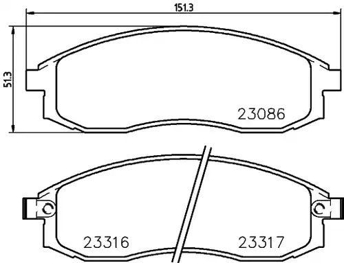 накладки HELLA PAGID 8DB 355 006-731