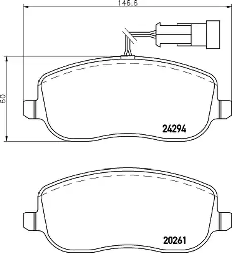 накладки HELLA PAGID 8DB 355 006-761