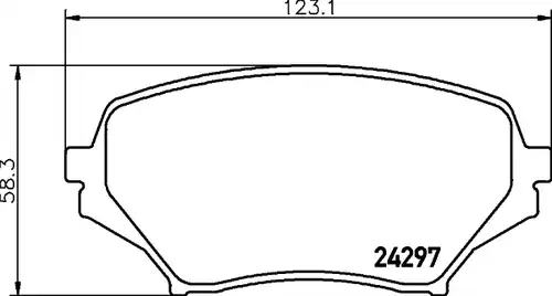 накладки HELLA PAGID 8DB 355 006-771