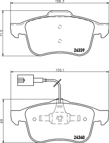 накладки HELLA PAGID 8DB 355 006-901